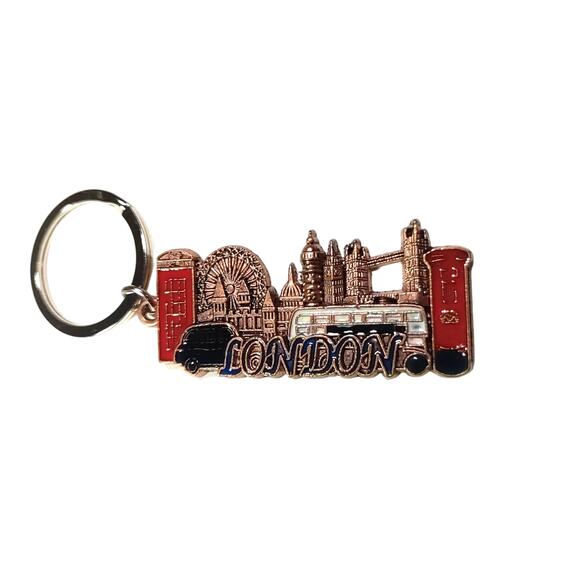 London England Metal Keychain Big Ben Souvenir - Picture 1 of 6
